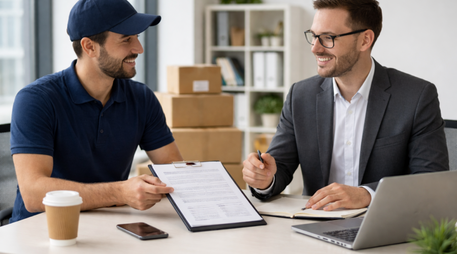 Négocier des contrats B2B en livraison